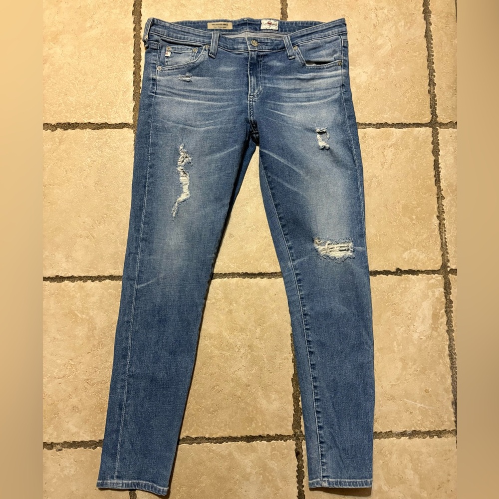 AG Adriano Goldschmied The Legging Ankle Super Skinny Ankle Jeans Womens Size 32